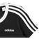 Adidas Girl's 3-Stripes T-shirt - Black/White