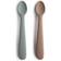 Mushie Silicone Feeding Spoons 2-pack