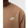 Nike Sportswear Club Fleece Crew Sweatshirt - Dark Driftwood/White