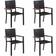 vidaXL 3071765 Patio Dining Set, 1 Table incl. 4 Chairs