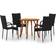 vidaXL 3071752 Patio Dining Set, 1 Table incl. 4 Chairs