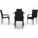 vidaXL 3071752 Patio Dining Set, 1 Table incl. 4 Chairs