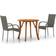 vidaXL 3071750 Patio Dining Set, 1 Table incl. 2 Chairs