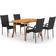 vidaXL 3071999 Patio Dining Set, 1 Table incl. 4 Chairs