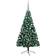 vidaXL Half LEDs & Ball Christmas Tree 210cm