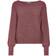 Only Adaline Life Short Knitted Sweater - Red/Rose Brown