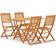 vidaXL 3087153 Patio Dining Set, 1 Table incl. 4 Chairs