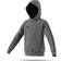 Adidas Core 18 Hoodie Sweatshirt Kids - Heather Gray/Black