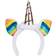 Boland Unicorn Horn Tiara with Rainbow Ears