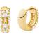 Michael Kors Brilliance Hoop Earrings - Gold/Transparent
