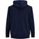 Jack & Jones Through Zipper Plus Size Hoodie - Blue/Navy Blazer