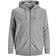 Jack & Jones Through Zipper Plus Size Hoodie - Grey/Light Grey Melange