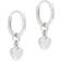 Ted Baker Harrie Tiny Heart Huggie Earrings - Silver