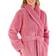 Slenderella 52" Luxury Waffle Fleece Shawl Collar Wrap Robe - Pink