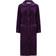 Slenderella 46" Mini Waffle Button Through Housecoat Dressing Gown - Plum