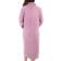 Slenderella 46" Mini Waffle Button Through Housecoat Dressing Gown - Heather