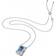 Swarovski Chroma Octagon Necklace - Silver/Blue/Transparent