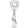 Pandora Spinning Compass Dangle Charm - Silver/Blue