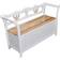 vidaXL Wooden Storage Bench 126x75cm