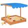 vidaXL Sandbox with Adjustable Roof Firwood