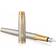 Parker IM Premium Warm Silver Gold Trim Fountain Pen