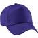 Beechfield Unisex Plain Original 5 Panel Baseball Cap 2-pack - Purple