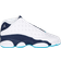 Nike Air Jordan 13 Retro Low GS - White/Metallic Silver/Midnight Navy/Turquoise/Blue