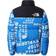 The North Face Youth 1996 Printed Retro Nuptse Jacket - Hero Blue/Tagline Toss Print (NF0A5IYC2B41)