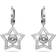 Swarovski Stella Hoop Earrings - Silver/Transparent