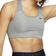 Nike Dri-FIT Swoosh Medium-Support Non-Padded Sports Bra - Smoke Grey/Heather/Black