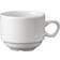 Churchill Plain Whiteware Stacking Nova Tea Cup 21.2cl 24pcs