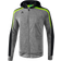 Erima Liga 2.0 Training Jacket with Hood Kids - Grey Marl/Black/Green Gecko