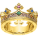 Thomas Sabo Crown Ring - Gold/Multicolour