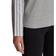 Adidas Women's Essentials 3-Stripes Long Sleeve Tee - Medium Grey Heather/White