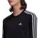 Adidas Women's Essentials 3-Stripes Long Sleeve Tee - Black/White