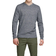 Jack & Jones V-Neck Knitted Sweater - Grey/Navy Blazer