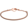 Pandora Moments Heart T-Bar Snake Chain Bracelet - Rose Gold