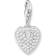 Thomas Sabo Charm Club Heart Charm Pendant - Silver/Transparent