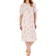 Slenderella 42" Picot Trim Floral Jersey Nightdress - Ivory