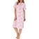 Slenderella 42" Picot Trim Floral Jersey Nightdress - Pink