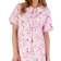 Slenderella 42" Picot Trim Floral Jersey Nightdress - Pink