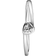 Pandora Tilted Heart Solitaire Ring - Silver/Transparent