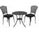 Charles Bentley GLGFCASTBISTGY Bistro Set, 1 Table incl. 2 Chairs