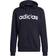 Adidas Essentials French Terry Linear Logo Hoodie - Legend Ink/White