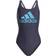 Adidas Women's SH3.RO Big Logo Swimsuit - Shadow Navy/Sky Rush