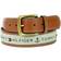 Tommy Hilfiger Anchor Logo Ribbon Inlay Leather Belt - Khaki/Tan