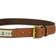 Tommy Hilfiger Anchor Logo Ribbon Inlay Leather Belt - Khaki/Tan