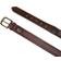 Tommy Hilfiger Contrast Stitch Stripe Inlay Leather Belt - Tan