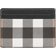 Burberry Check Print and Leather Card Case - Dark Birch Brown