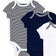 Little Me Sailboats Bodysuits 3-pack - Navy Multi (LB803530N)